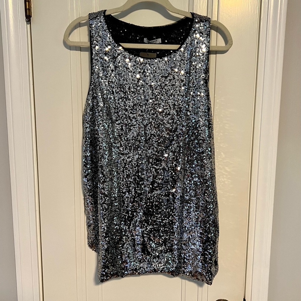 NWT Sparkle sequined tank top
